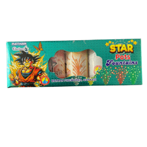 Multi Colour Fountains Star Pots (5 Pcs)